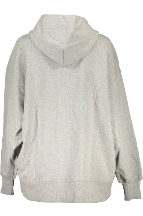 CALVIN KLEIN BLUZA Z ZAMKIEM DAMSKA SZARA (Grigio) CALVIN KLEIN BLUZA Z ZAMKIEM DAMSKA SZARA (Grigio)