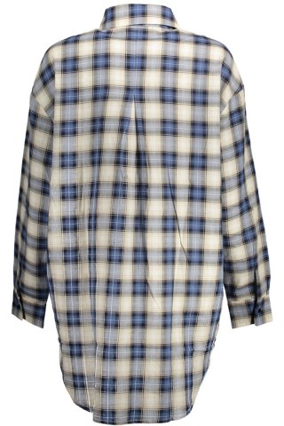DESIGUAL KOSZULA Z DŁUGIM RĘKAWEM NIEBIESKA DAMSKA (Blu)