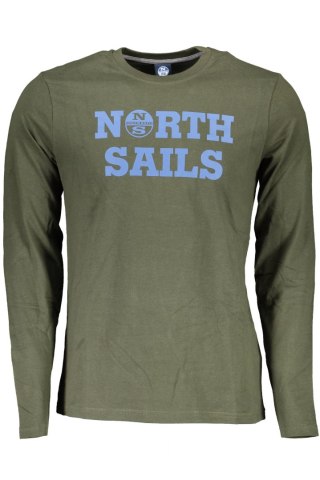 NORTH SAILS T-SHIRT Z DŁUGIM RĘKAWEM MĘSKI ZIELONY (Verde)