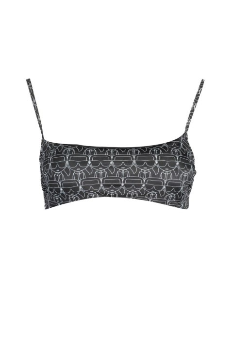 KARL LAGERFELD KOSTIUM KĄPIELOWY TOP DAMSKI CZARNY (Nero) KARL LAGERFELD KOSTIUM KĄPIELOWY TOP DAMSKI CZARNY (Nero)