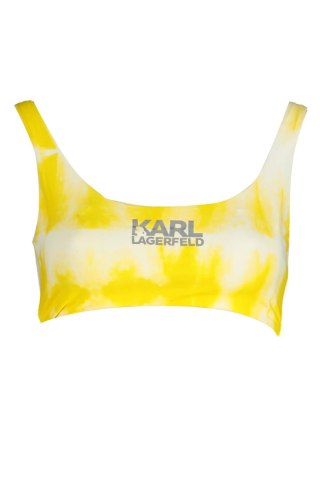 KARL LAGERFELD KOSTIUM KĄPIELOWY TOP DAMSKI ŻÓŁTY (Giallo)