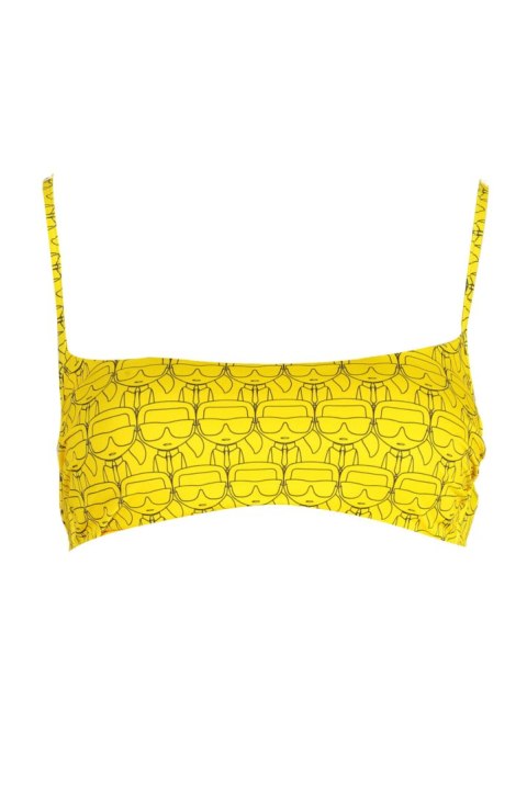 KARL LAGERFELD KOSTIUM KĄPIELOWY TOP DAMSKI ŻÓŁTY (Giallo) KARL LAGERFELD KOSTIUM KĄPIELOWY TOP DAMSKI ŻÓŁTY (Giallo)