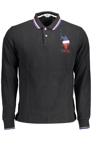 MĘSKA POLO US POLO Z DŁUGIM RĘKAWEM, CZARNA (Nero)