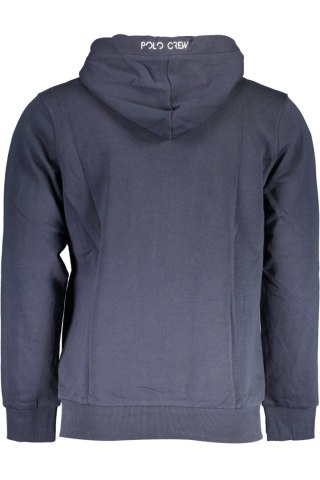 NIEBIESKA BLUZA MĘSKA Z ZASUWEM LA MARTINA (Blu)