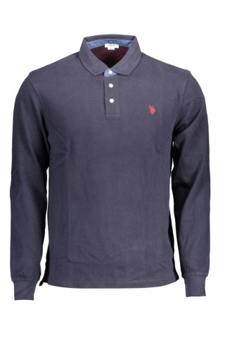 NIEBIESKA MĘSKA KOSZULKA POLO Z DŁUGIM RĘKAWEM US POLO (Blu)