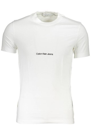 BIAŁY T-SHIRT MĘSKI Z KRÓTKIM RĘKAWEM CALVIN KLEIN WHITE (Bianco)