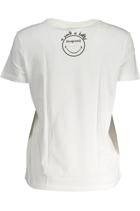 DESIGUAL DAMSKI T-SHIRT Z KRÓTKIM RĘKAWEM, BIAŁY (Bianco) DESIGUAL DAMSKI T-SHIRT Z KRÓTKIM RĘKAWEM, BIAŁY (Bianco)