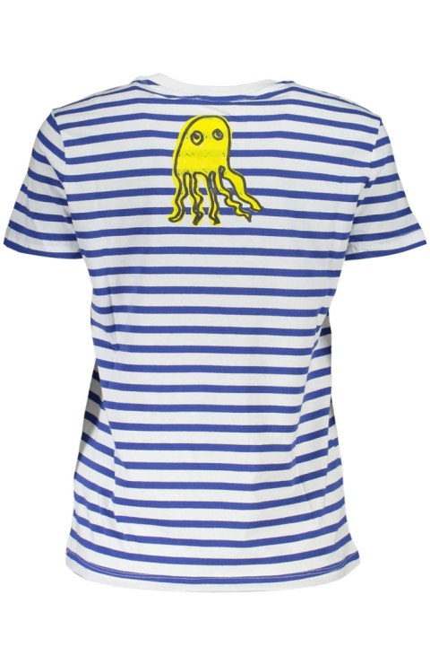 DESIGUAL NIEBIESKI DAMSKI T-SHIRT Z KRÓTKIM RĘKAWEM (Blu) DESIGUAL NIEBIESKI DAMSKI T-SHIRT Z KRÓTKIM RĘKAWEM (Blu)
