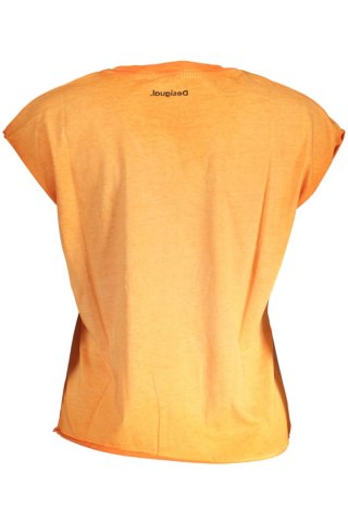 DESIGUAL POMARAŃCZOWY T-SHIRT DAMSKI Z KRÓTKIM RĘKAWEM (Arancione)