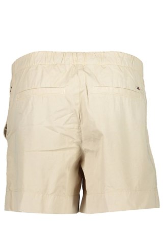 KRÓTKIE SPODNIE TOMMY HILFIGER BEŻOWE, DAMSKIE (Beige)