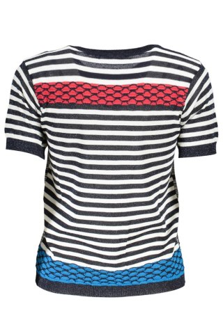 NIEBIESKI SWETER DESIGUAL DAMSKI (Blu)