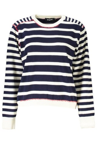 NIEBIESKI SWETER DESIGUAL DAMSKI (Blu)