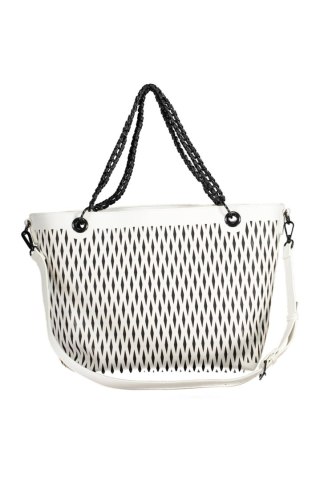 TORBA DESIGUAL DAMSKA BIAŁA (Bianco)