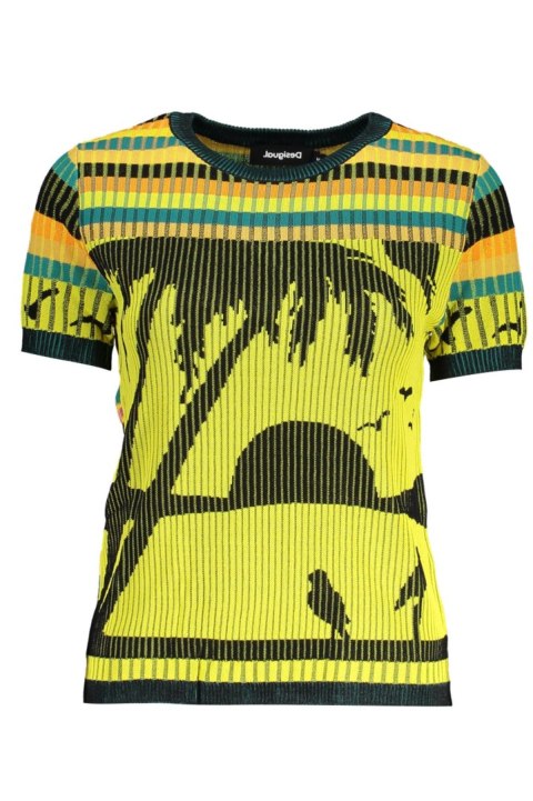 ŻÓŁTY SWETER DESIGUAL DAMSKI (Giallo) ŻÓŁTY SWETER DESIGUAL DAMSKI (Giallo)