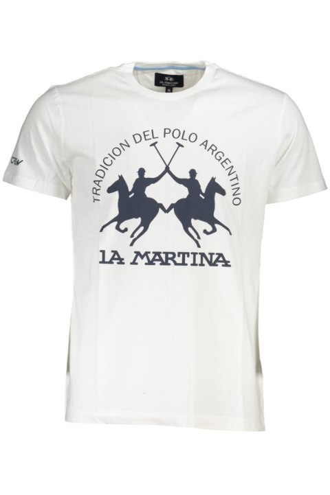 LA MARTINA BIAŁY MĘSKI T-SHIRT Z KRÓTKIM RĘKAWEM (Bianco) LA MARTINA BIAŁY MĘSKI T-SHIRT Z KRÓTKIM RĘKAWEM (Bianco)