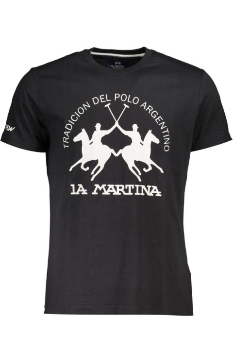 LA MARTINA CZARNY MĘSKI T-SHIRT Z KRÓTKIM RĘKAWEM (Nero) LA MARTINA CZARNY MĘSKI T-SHIRT Z KRÓTKIM RĘKAWEM (Nero)