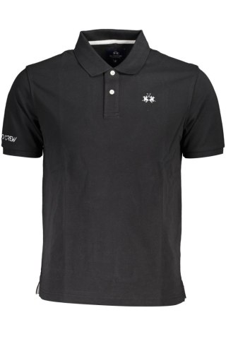 LA MARTINA POLO Z KRÓTKIM RĘKAWEM MĘSKA CZARNA (Nero)