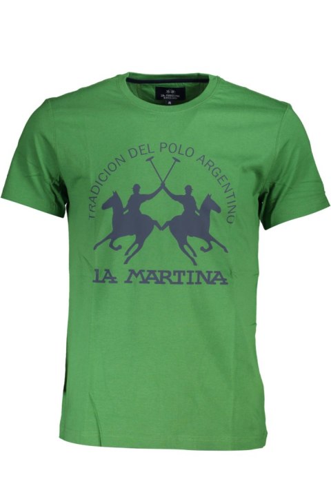 ZIELONY MĘSKI T-SHIRT Z KRÓTKIM RĘKAWEM LA MARTINA (Verde) ZIELONY MĘSKI T-SHIRT Z KRÓTKIM RĘKAWEM LA MARTINA (Verde)