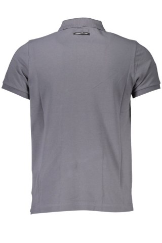 CAVALLI CLASS POLO Z KRÓTKIM RĘKAWEM, MĘSKIE, SZARE (Grigio)