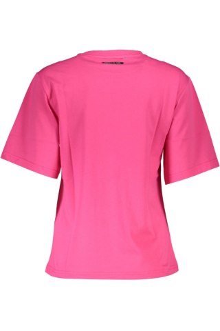 DAMSKI T-SHIRT Z KRÓTKIM RĘKAWEM CAVALLI CLASS RÓŻOWY (Rosa)