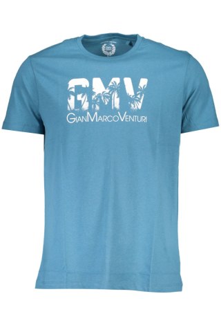 GIAN MARCO VENTURI T-SHIRT MĘSKI Z KRÓTKIM RĘKAWEM NIEBIESKI (Blu)