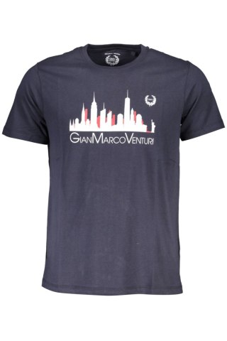 GIAN MARCO VENTURI T-SHIRT MĘSKI Z KRÓTKIM RĘKAWEM NIEBIESKI (Blu)