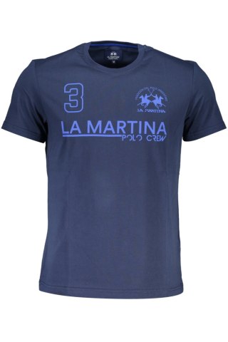 LA MARTINA NIEBIESKI MĘSKI T-SHIRT Z DŁUGIM RĘKAWEM (Blu)