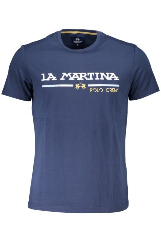 LA MARTINA NIEBIESKI MĘSKI T-SHIRT Z KRÓTKIM RĘKAWEM (Blu)