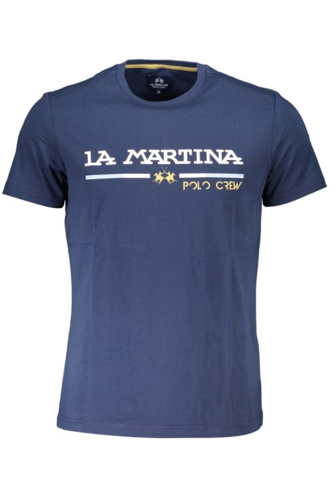 LA MARTINA NIEBIESKI MĘSKI T-SHIRT Z KRÓTKIM RĘKAWEM (Blu)