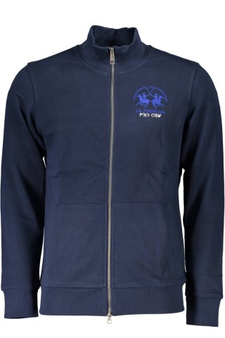 NIEBIESKA BLUZA MĘSKA Z ZASUWEM LA MARTINA (Blu)