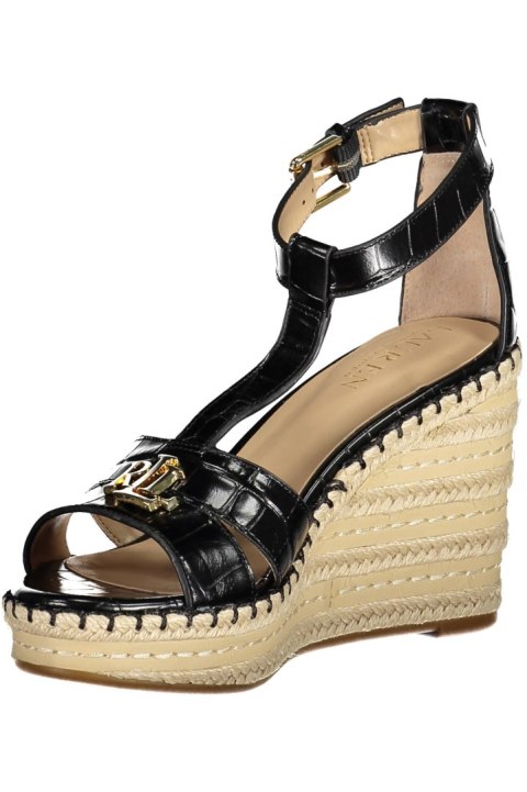 SANDAŁY RALPH LAUREN DAMSKIE CZARNE (Nero) SANDAŁY RALPH LAUREN DAMSKIE CZARNE (Nero)