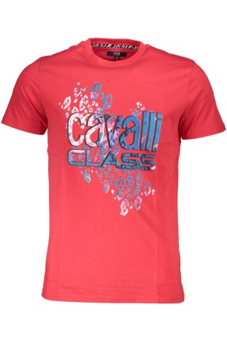 CAVALLI CLASS T-SHIRT Z KRÓTKIM RĘKAWEM MĘSKI CZERWONY (Rosso)