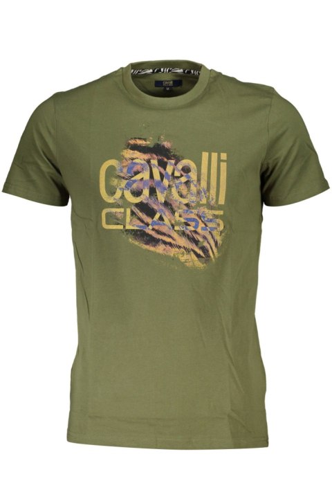 CAVALLI CLASS T-SHIRT Z KRÓTKIM RĘKAWEM MĘSKI ZIELONY (Verde) CAVALLI CLASS T-SHIRT Z KRÓTKIM RĘKAWEM MĘSKI ZIELONY (Verde)