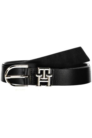 SKÓRZANY PASEK TOMMY HILFIGER CZARNY (Nero)