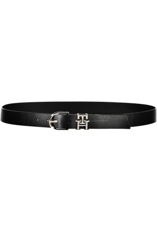 SKÓRZANY PASEK TOMMY HILFIGER CZARNY (Nero)