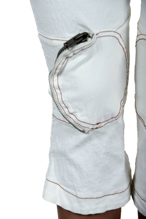 BIAŁY DAMSKI SPODNIE RYBKI KING'S JEANS (Bianco) BIAŁY DAMSKI SPODNIE RYBKI KING'S JEANS (Bianco)