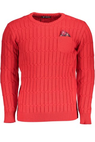 CZERWONY SWETER MĘSKI US GRAND POLO (Rosso)