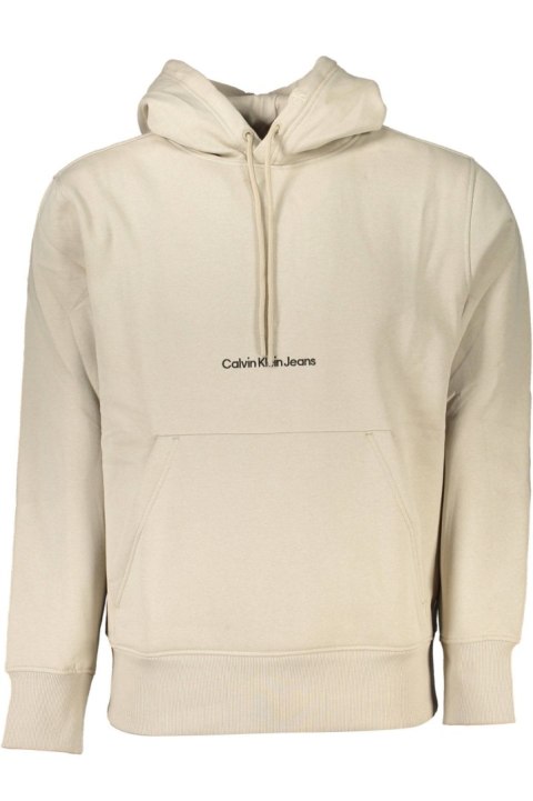 BEŻOWA BLUZA MĘSKA BEZ ZAMKA CALVIN KLEIN (Beige)