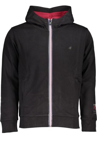CZARNA BLUZA MĘSKA Z ZAMKIEM US GRAND POLO (Nero)