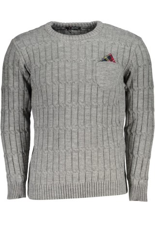 SZARY SWETER MĘSKI US GRAND POLO (Grigio)