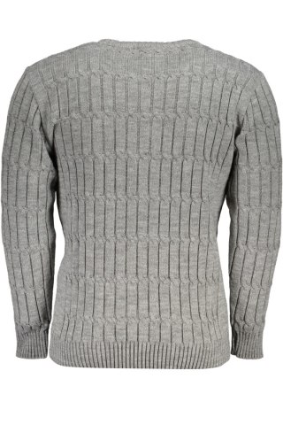 SZARY SWETER MĘSKI US GRAND POLO (Grigio)