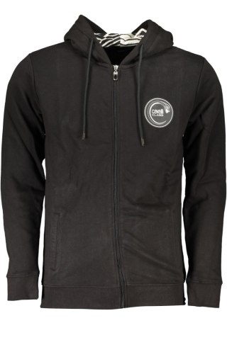 CZARNA BLUZA MĘSKA Z ZAMKIEM KLASY CAVALLI (Nero)