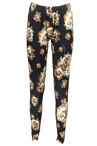 LEGGINSY DAMSKIE KLASY CAVALLI CZARNE (Nero)