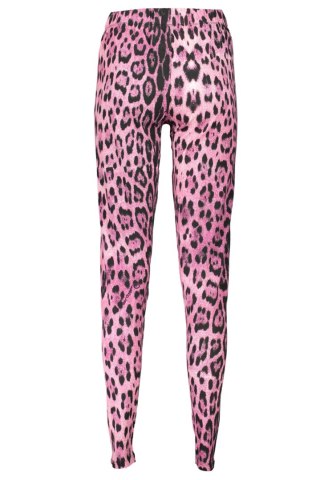 LEGGINSY DAMSKIE KLASY CAVALLI RÓŻOWE (Rosa)