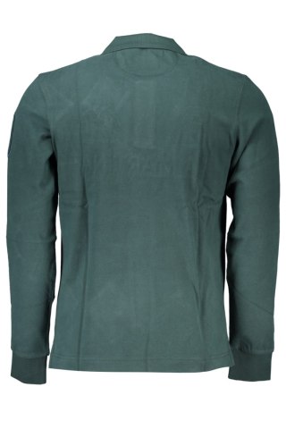 MĘSKA KOSZULKA POLO Z DŁUGIM RĘKAWEM, ZIELONA (Verde)