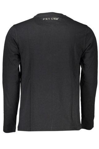 MĘSKI T-SHIRT Z DŁUGIM RĘKAWEM LA MARTINA CZARNY (Nero)