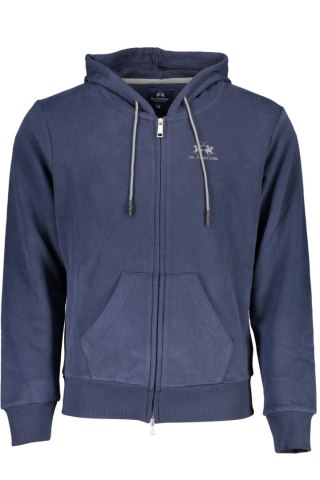 NIEBIESKA BLUZA MĘSKA Z ZAMKIEM LA MARTINA (Blu)