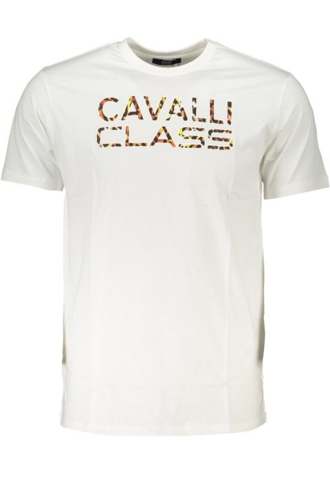 T-SHIRT MĘSKI Z KRÓTKIM RĘKAWEM KLASY CAVALLI BIAŁY (Bianco) T-SHIRT MĘSKI Z KRÓTKIM RĘKAWEM KLASY CAVALLI BIAŁY (Bianco)