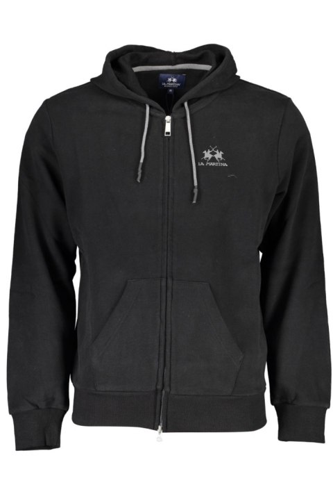 CZARNA BLUZA MĘSKA Z ZAMKIEM LA MARTINA (Nero) CZARNA BLUZA MĘSKA Z ZAMKIEM LA MARTINA (Nero)