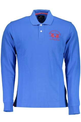 MĘSKA KOSZULKA POLO Z DŁUGIM RĘKAWEM LA MARTINA NIEBIESKA (Blu)